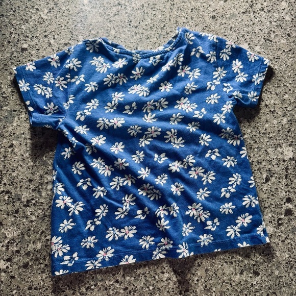 H&M Girl's 2-Piece Cotton Set - Blue/Daisy T-Shirt and Skirt - Size 3T-4T - Picture 4 of 7